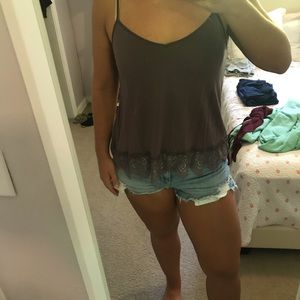 Purple flow soft and sexy brand tank top